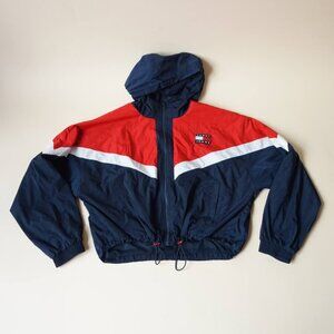 Tommy Hilfiger Cropped Windbreaker - Size XL